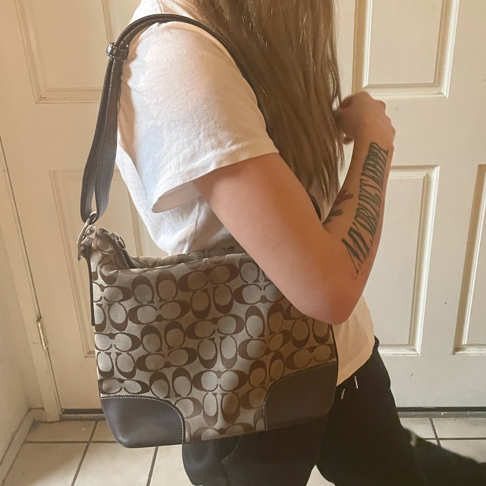 Brown coach purse